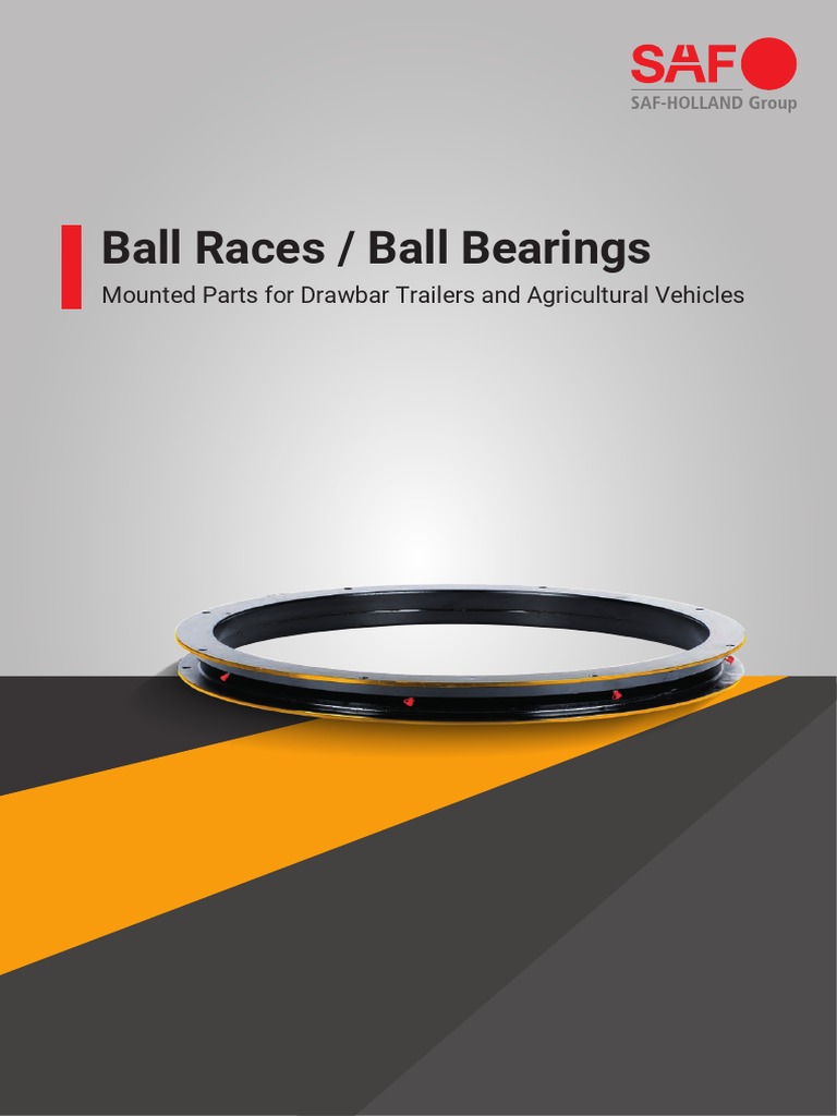 SAF Holland Ball Races for Trailers | PDF | Bearing (Mechanical ...