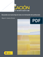 Buscando Una Nueva Hoj A de R Ut A en L A F or Maci Ón Del PR of Esor Ado