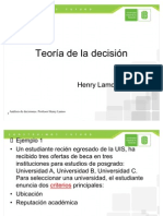 Teoria de Decisiones UIS