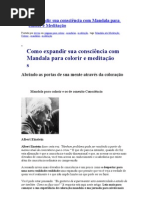 Como expandir sua consciência com Mandala para colorir e Meditação