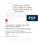 Evaluación Del Uso en Adultos de Cuatro Vacunas