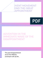 The Advent Movement Beyond The Great Disappointment