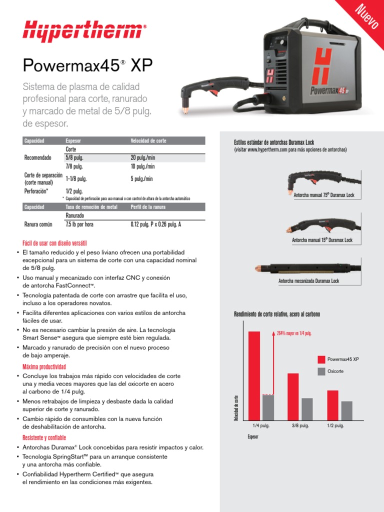 Brochure PMX45XP | PDF | Perforación | Materiales
