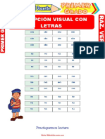 Percepción Visual Con Letras para Primer Grado de Primaria