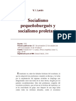 Socialismo Pequeñoburgués y Socialismo Proletario: V. I. Lenin