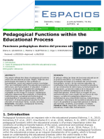 Pedagogical Functions Within The Educational Process: Funciones Pedagógicas Dentro Del Proceso Educativo