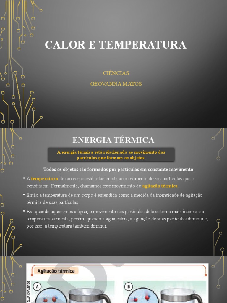 Calor e Temperatura | PDF | Temperatura | Calor