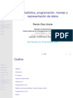 R: Estadística, Programación, Manejo y Representación de Datos