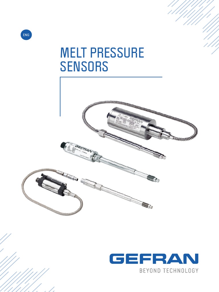 Gefran Melt Pressure Sensors Overview | PDF | Sensor | Physical Sciences