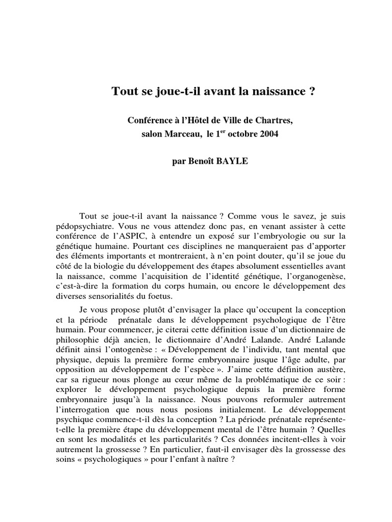 Toutsejouetil | PDF | Grossesse | Psychanalyse