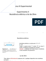 Slide Exp. 2 - Resistência Elétrica e Lei de Ohm