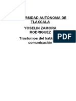 Trastorno Del Habla y La Comunicación