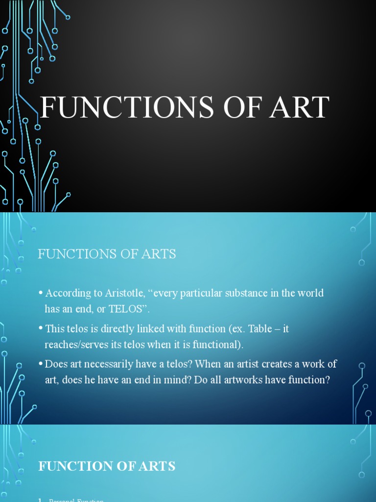 Chapter 1 Functions of Arts PDF The Arts Paintings