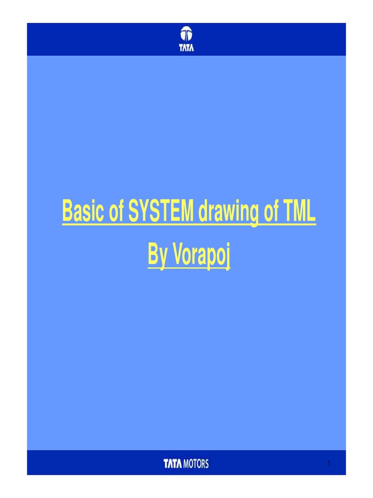 TML System Drawing Basics | PDF | Engineering Tolerance | Drawing