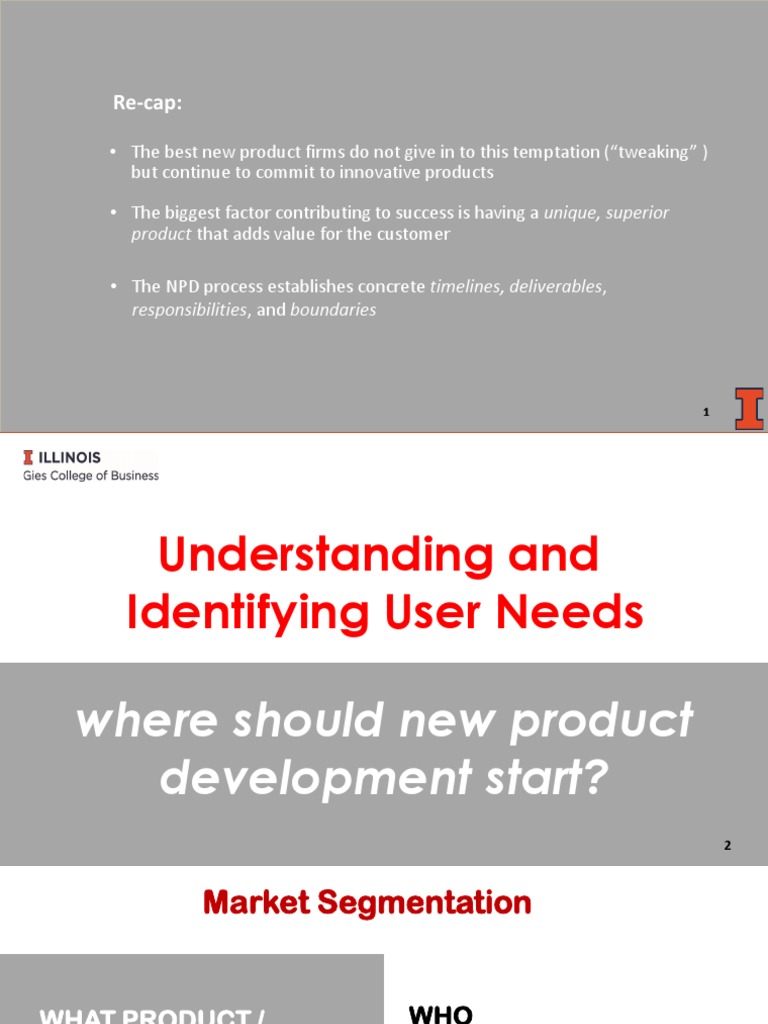 Understanding User Needs | PDF | Market Segmentation | Customer Experience