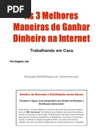 As 3 Melhores Maneiras de Ganhar Dinheiro Na Internet Trabalhando Em Casa - Rogerio Job