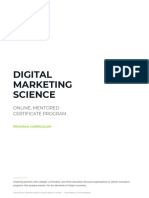 Digital Marketing Science - Syllabus
