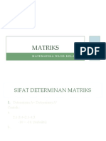 Determinan Matriks