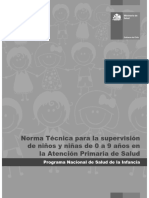 Norma Técnica para La Supervisión de Niños y Niñas de 0 A 9 Años