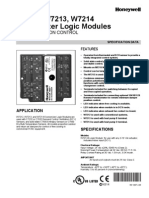 W7212, W7213, W7214 Economizer Logic Modules: For Ventilation Control