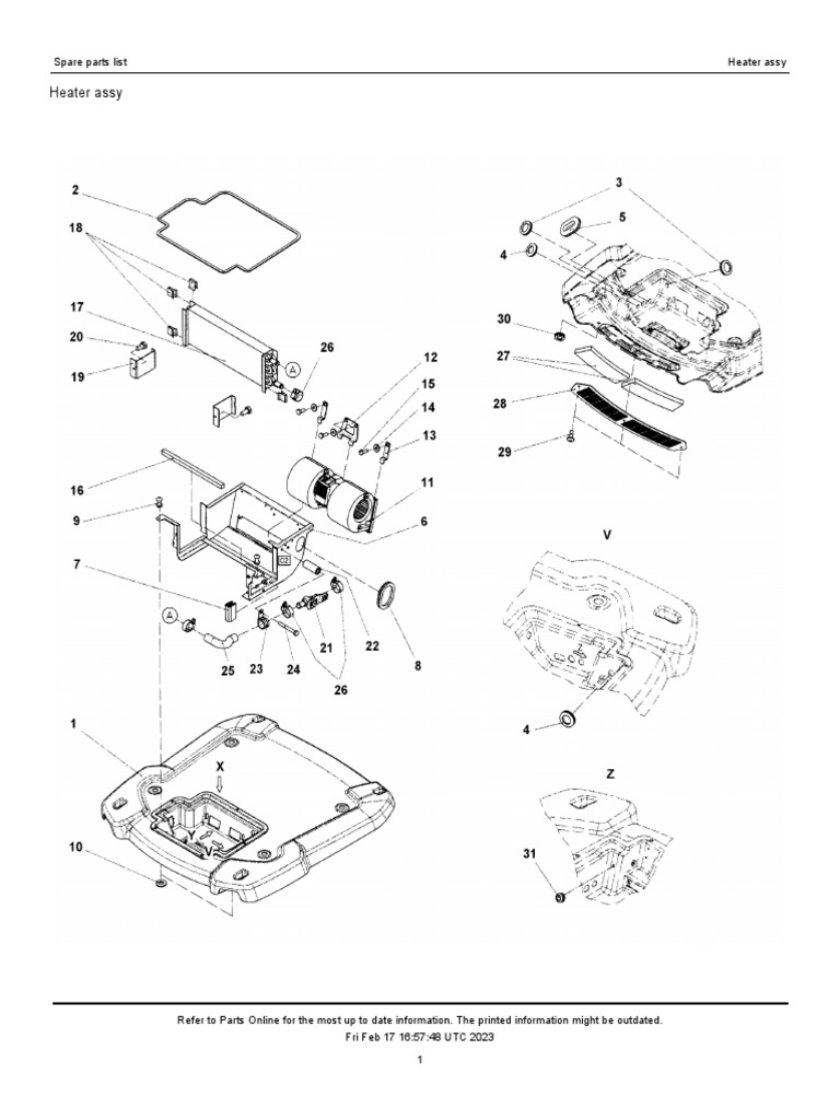 Heater Assembly Parts Catalog | PDF | Building Engineering | Mechanical ...