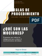 Reglas y procedimientos del MNU