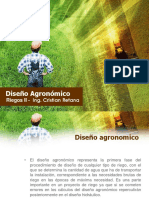RIEGOS II Clase #4 Diseño Agronomico