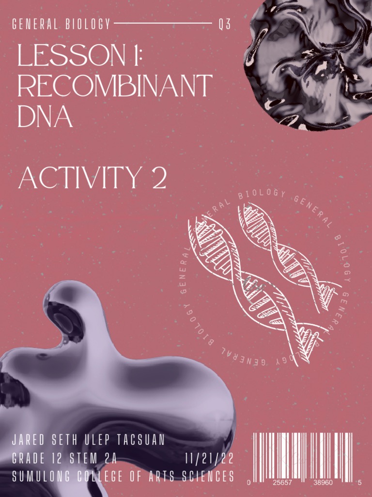 Q3 GenBiology Activity 1 PDF Cloning Social Institutions