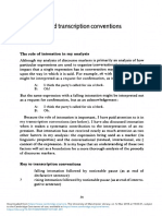 Intonation and Transcription Conventions