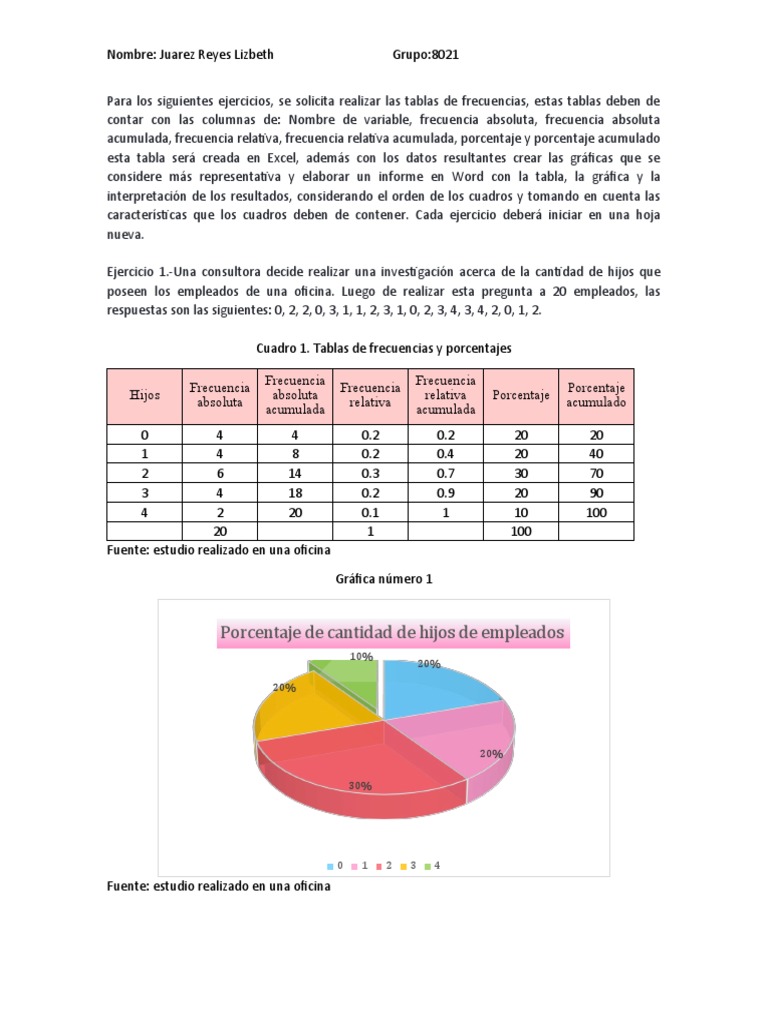 Ejercicios de Tablas de Frecuencias Resueltos | PDF | Amarillo