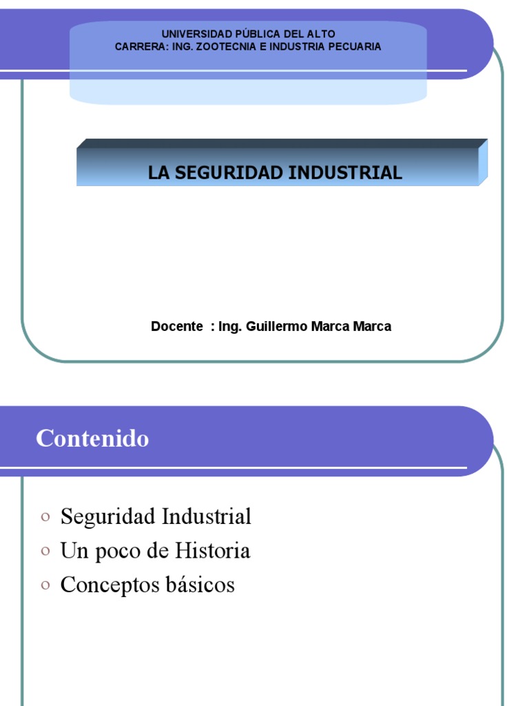 Importancia de la Seguridad Industrial | PDF | Valores | Seguridad y ...