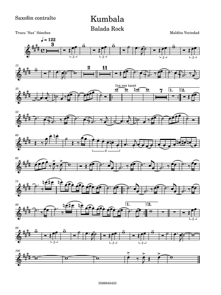 Kumbala Saxofón Contralto PDF