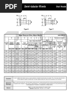 Oval Head Semi Tubular Rivets