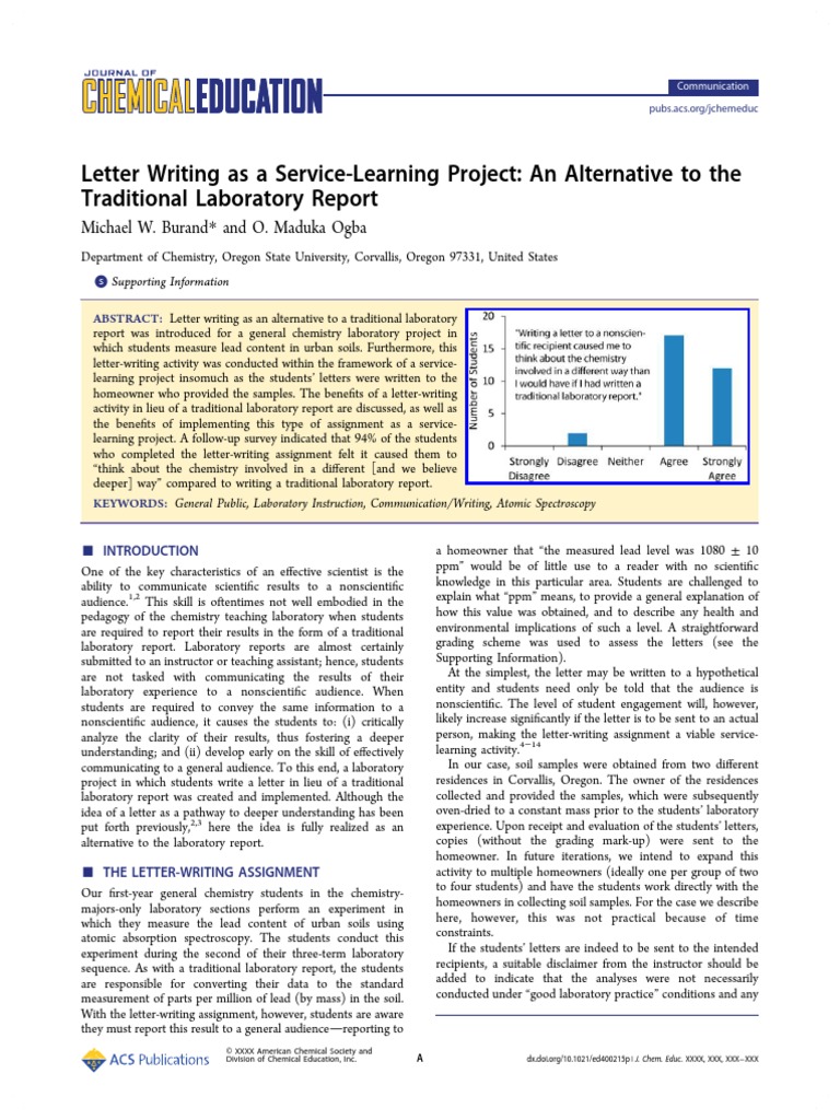 Burand 2013 | PDF | Service Learning | Science