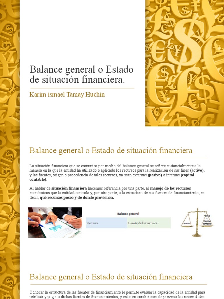 Balance General o Estado de Situación Financiera | PDF | Contabilidad ...