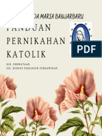 Undangan Pesta Pernikahan Ilustrasi Bunga Krem Floral Botanikal