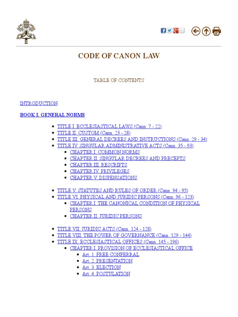 An Extensive Examination of the Ecclesiastical Laws and Hierarchical