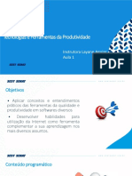 Tecnologias e Ferramentas de Produtividade Aula 1 PDF