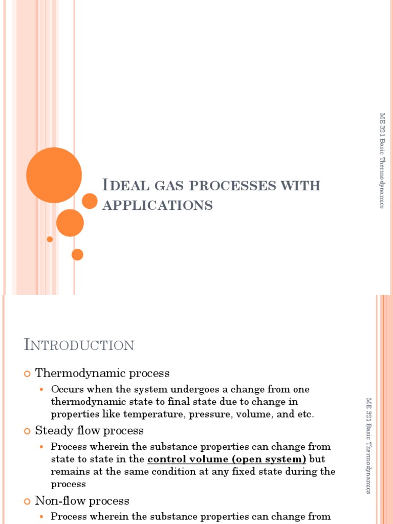 Ideal Gas Processes in Thermodynamics | PDF | Heat | Thermodynamics