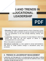 Issues and Trends in Educational Leadership PPT Handout