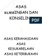 Asas Bimbingan Dan Konseling