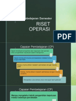 Presentation1 Pengenalan Riset Operasi