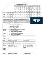 CONTROL DE ASISTENCIA Julio 26 Al 4 de Agosto 4