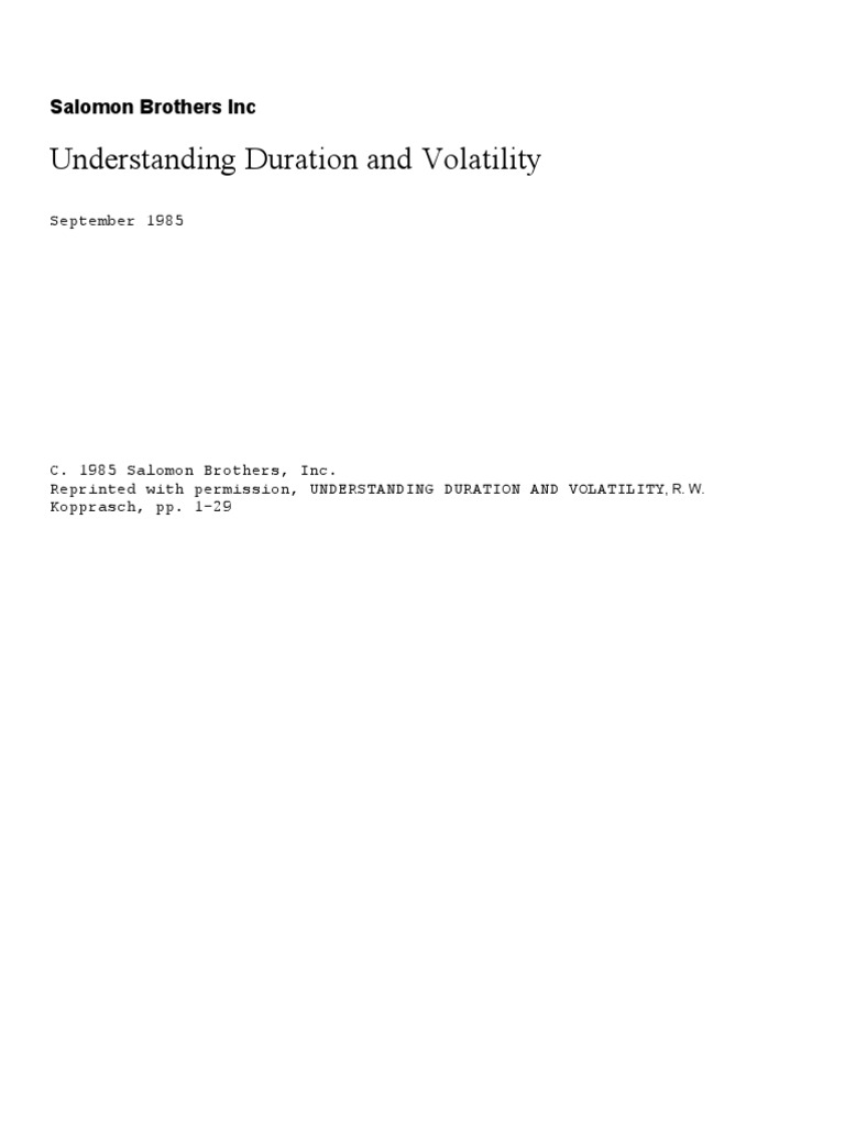 Understanding Swap Duration Formula | PDF | Bond Duration | Swap (Finance)