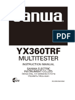 Pengantar Manual Penggunaan Tester SANWA Model YX360TRF
