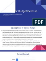 Topic 6 - Pierce - Benchmark - Budget Defense