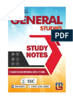 Gs Study Notes SSC 16-01-19 English