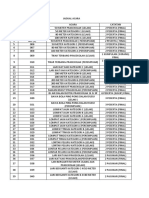 Jadual Acara Olahraga