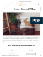Almohadas y Cojines - Fluffy Bunny Crochet Pillow (ING)