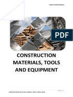 Construction Materials Tools and Equipment
